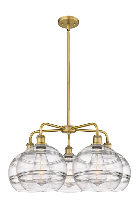 Innovations 516-5CR-BB-G556-10CL LED Chandelier, Brushed Brass