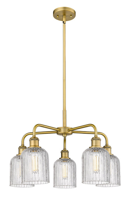 Innovations 516-5CR-BB-G559-5CL Five Light Chandelier, Brushed Brass