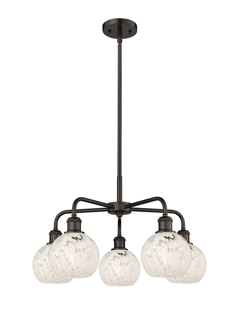Innovations 516-5CR-OB-G1216-6WM LED Chandelier, Oil Rubbed Bronze