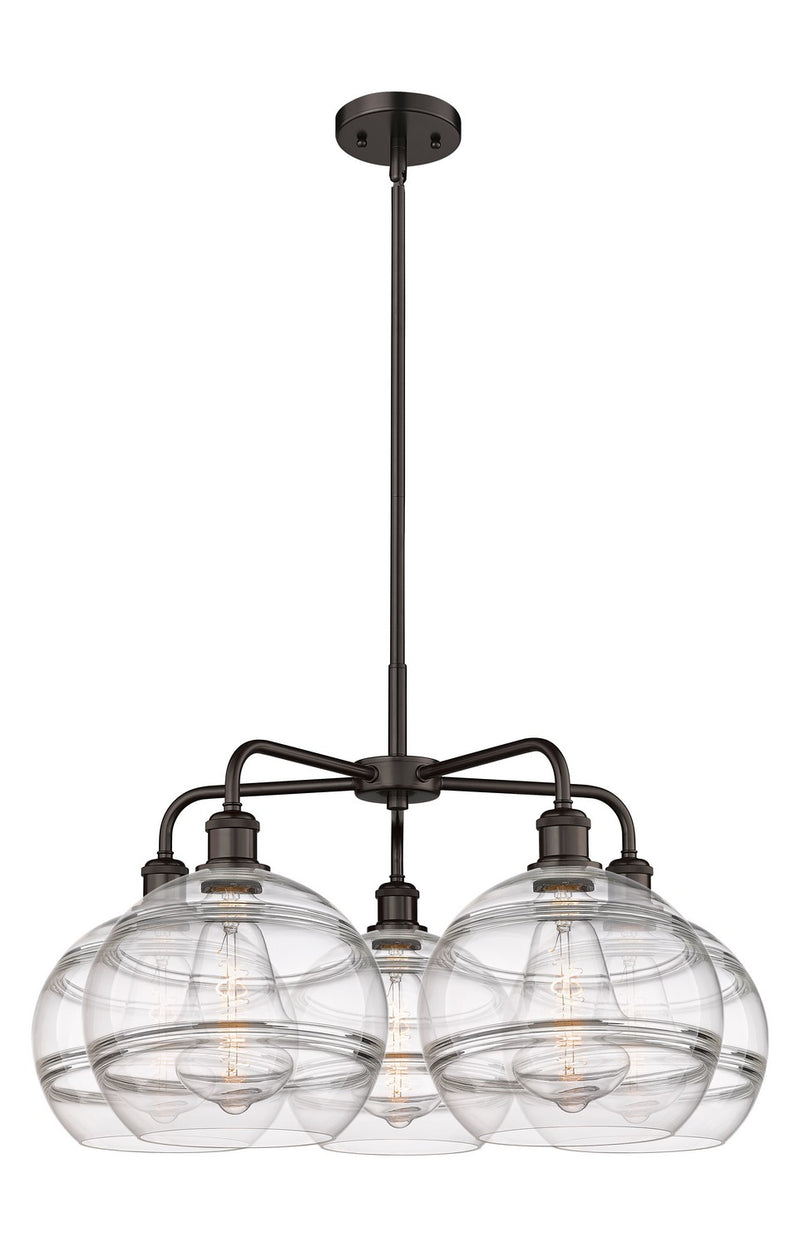 Innovations 516-5CR-OB-G556-10CL LED Chandelier, Oil Rubbed Bronze