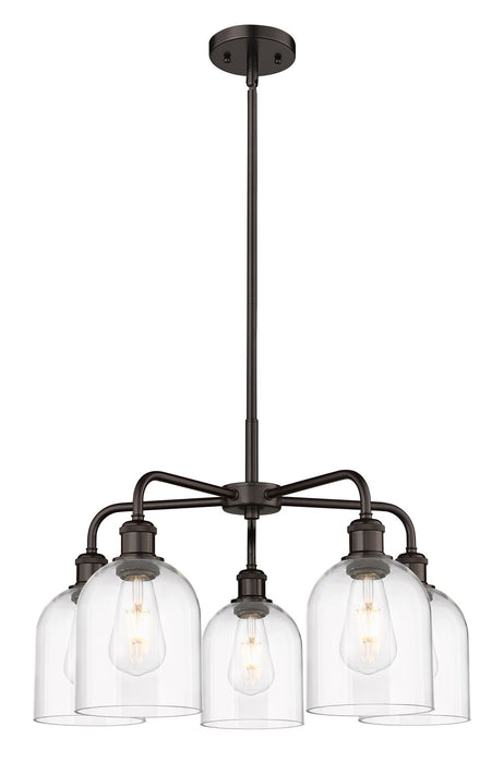 Innovations 516-5CR-OB-G558-6CL Five Light Chandelier, Oil Rubbed Bronze