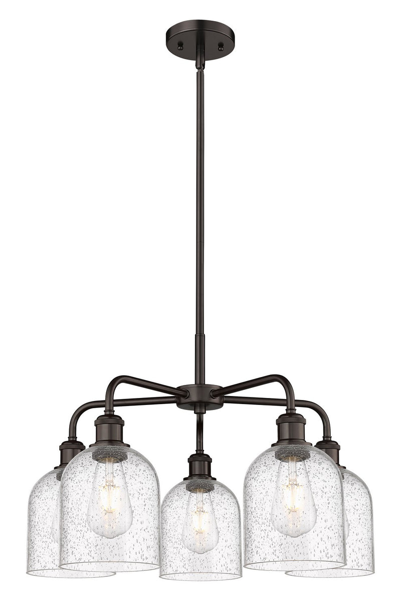 Innovations 516-5CR-OB-G558-6SDY Five Light Chandelier, Oil Rubbed Bronze