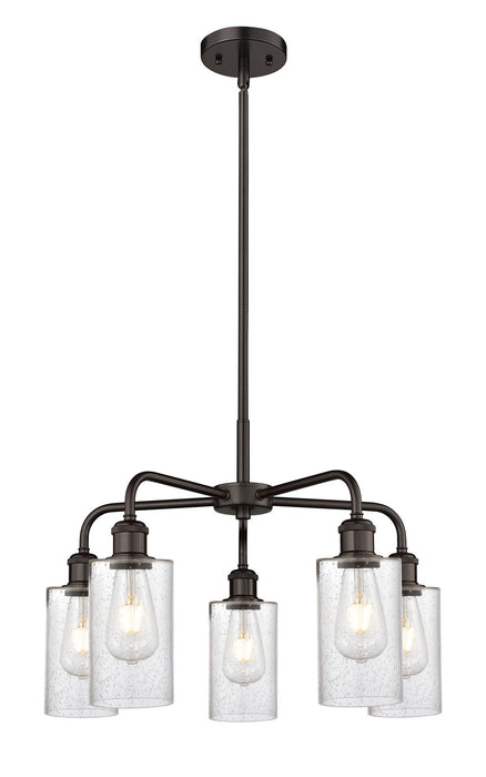 Innovations 516-5CR-OB-G804 Five Light Chandelier, Oil Rubbed Bronze