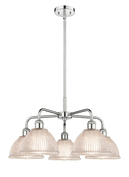 Innovations 516-5CR-PC-G422 Five Light Chandelier, Polished Chrome