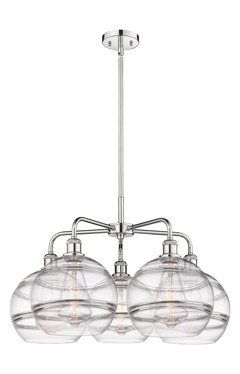 Innovations 516-5CR-PC-G556-10CL LED Chandelier, Polished Chrome