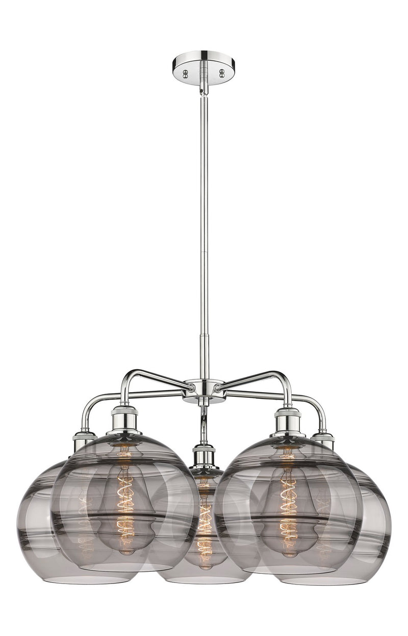 Innovations 516-5CR-PC-G556-10SM LED Chandelier, Polished Chrome