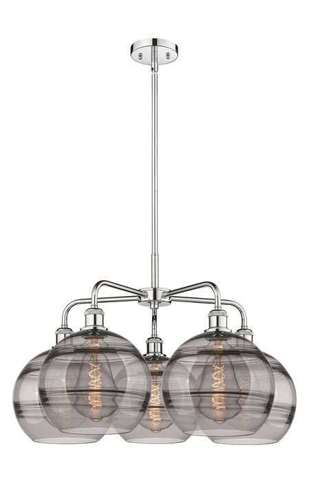 Innovations 516-5CR-PC-G556-10SM LED Chandelier, Polished Chrome