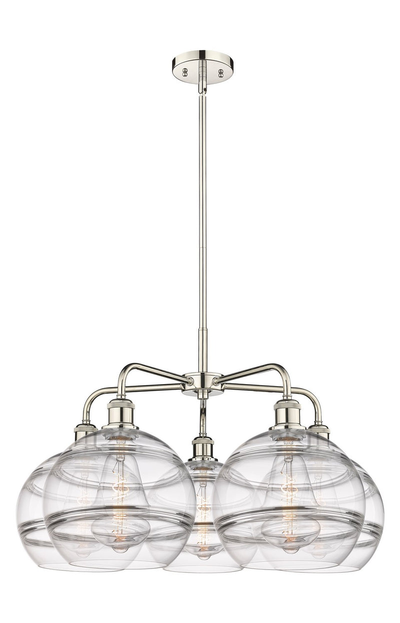Innovations 516-5CR-PN-G556-10CL LED Chandelier, Polished Nickel