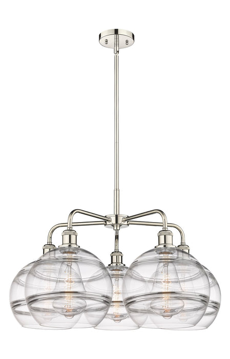 Innovations 516-5CR-PN-G556-10CL LED Chandelier, Polished Nickel