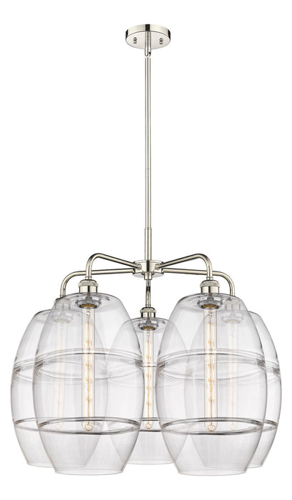 Innovations 516-5CR-PN-G557-10CL LED Chandelier, Polished Nickel