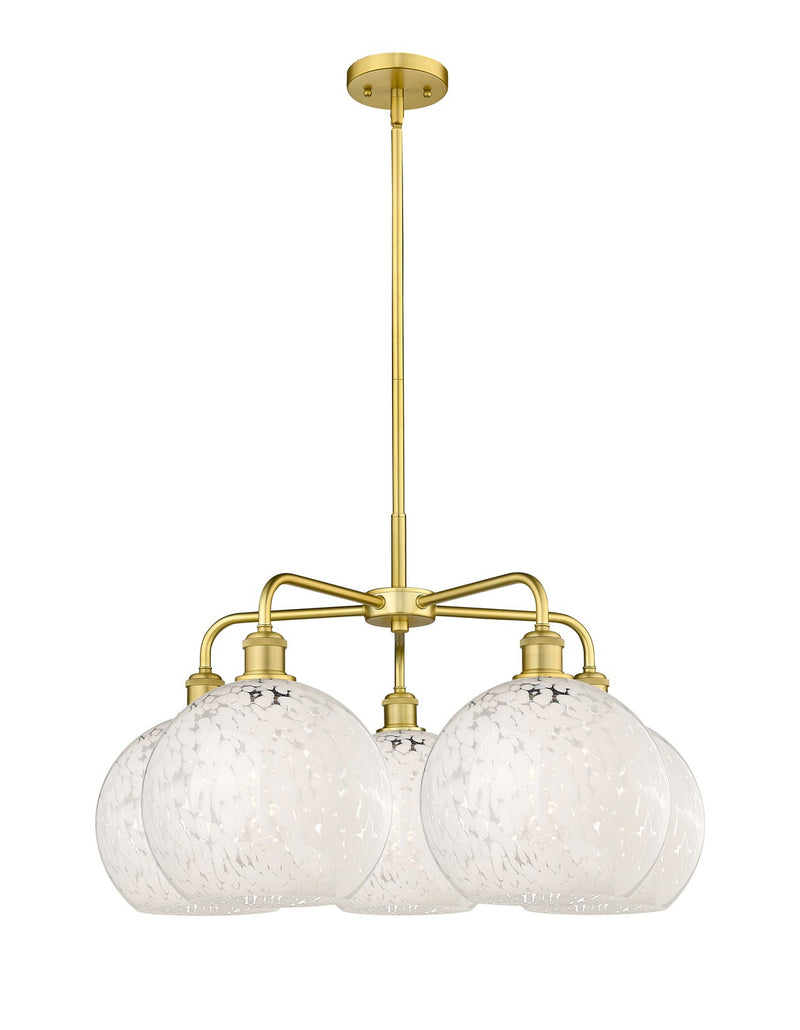 Innovations 516-5CR-SG-G1216-10WM LED Chandelier, Satin Gold