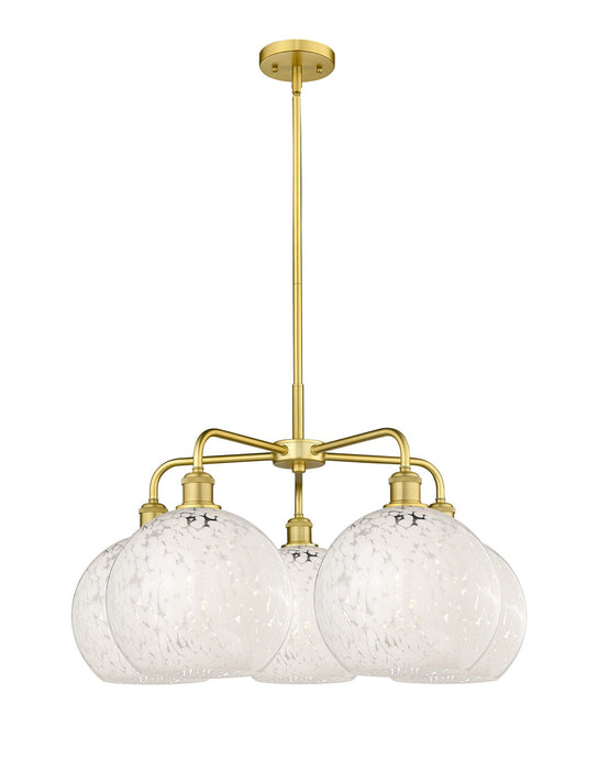 Innovations 516-5CR-SG-G1216-10WM LED Chandelier, Satin Gold