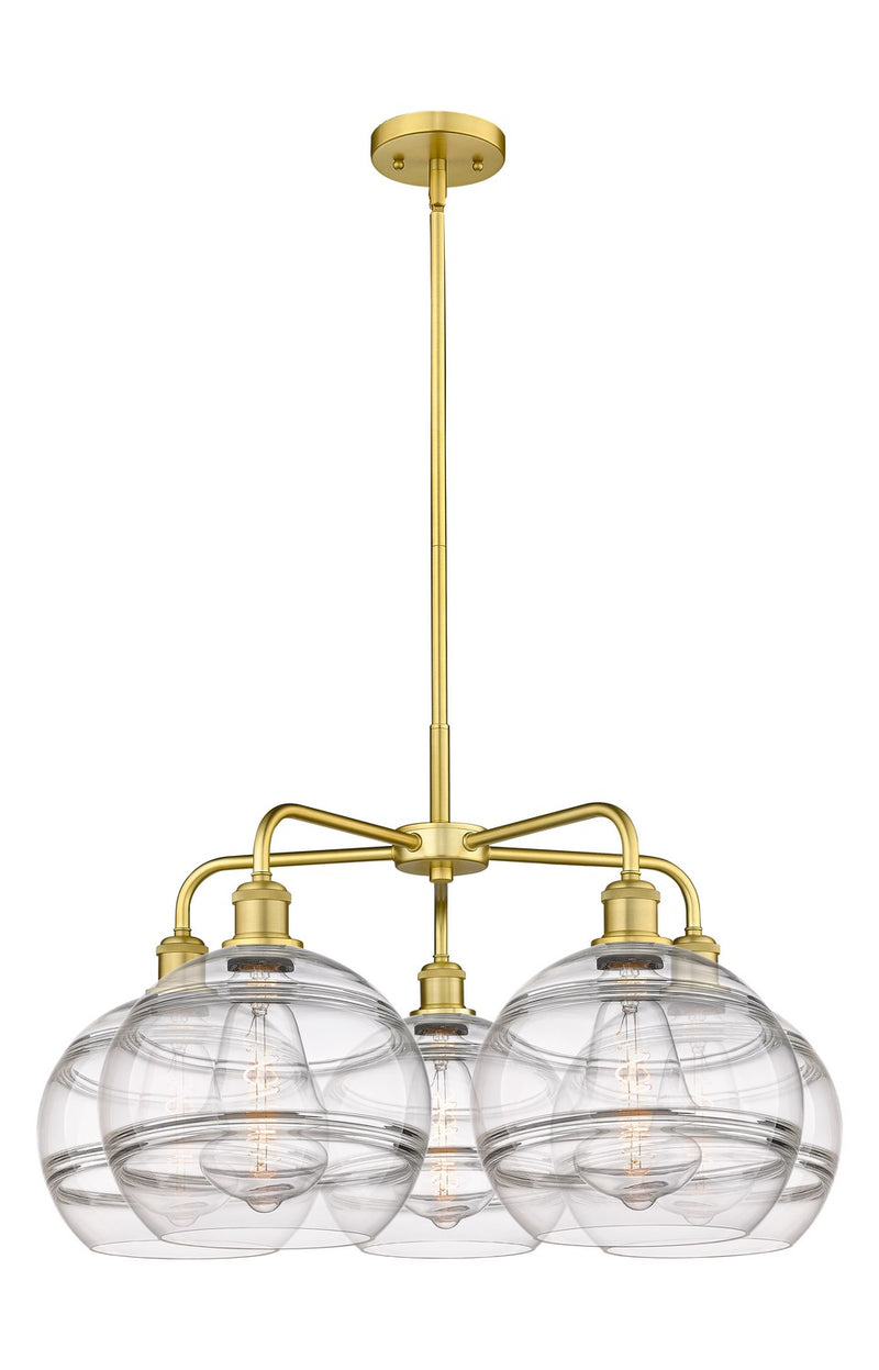 Innovations 516-5CR-SG-G556-10CL LED Chandelier, Satin Gold