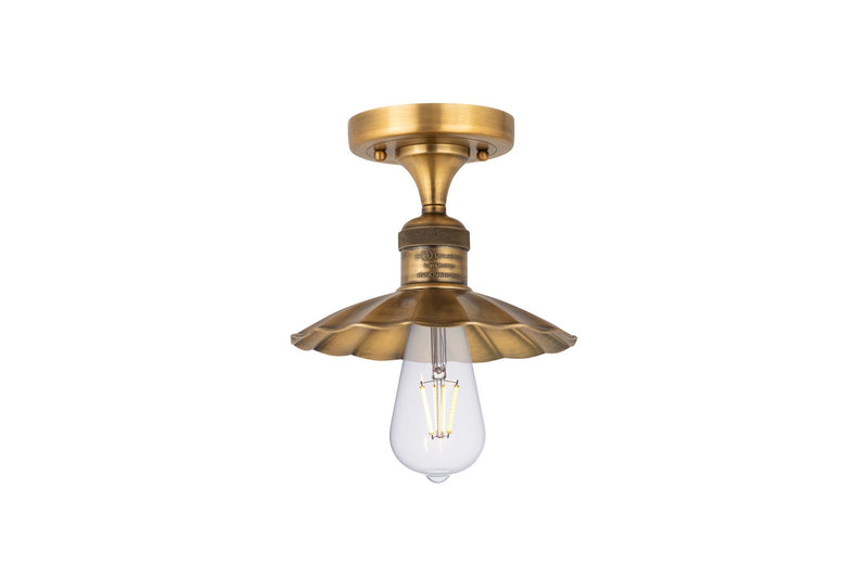 Innovations 517-1C-BB-M17-BB LED Semi-Flush Mount, Brushed Brass