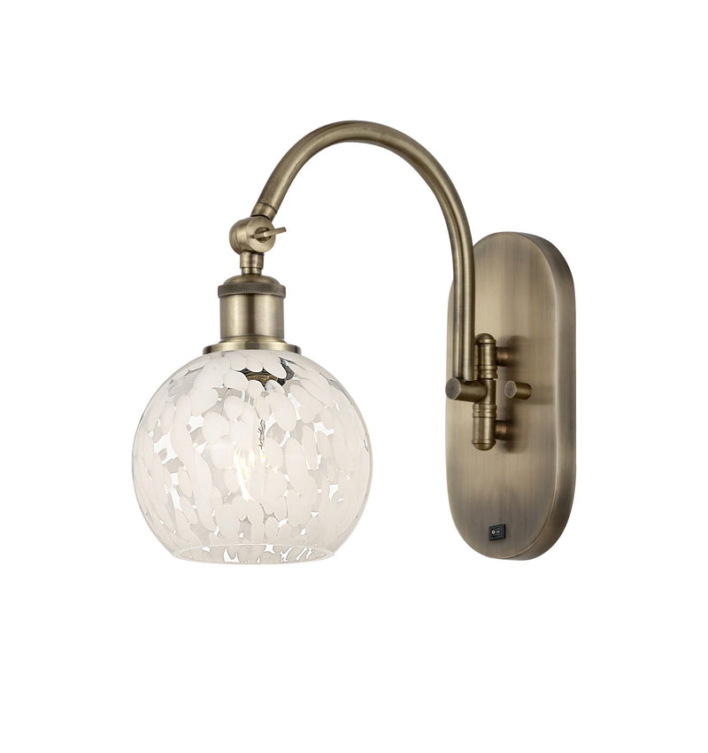 Innovations 518-1W-AB-G1216-6WM LED Wall Sconce, Antique Brass