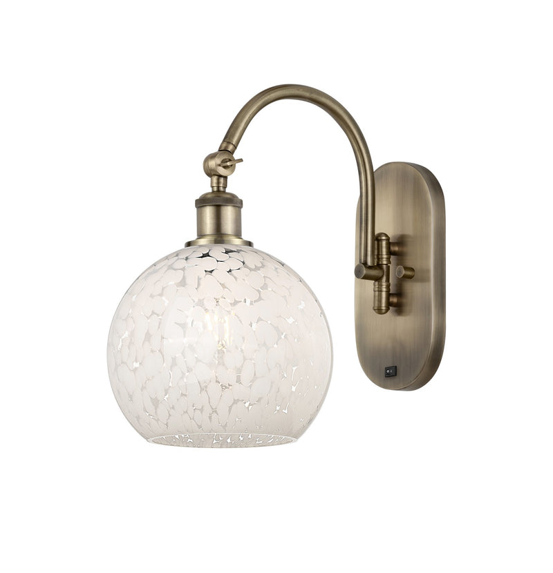 Innovations 518-1W-AB-G1216-8WM LED Wall Sconce, Antique Brass