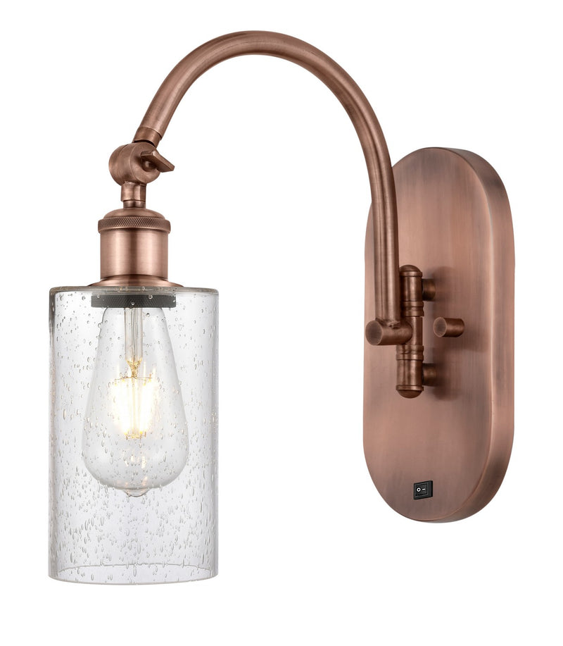 Innovations 518-1W-AC-G804 One Light Wall Sconce, Antique Copper