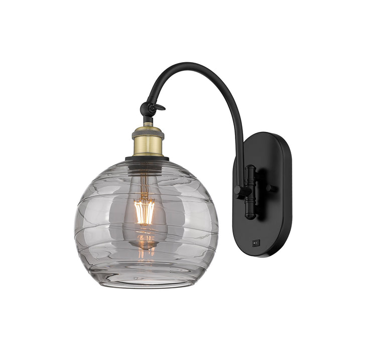 Innovations 518-1W-BAB-G1213-8SM One Light Wall Sconce, Black Antique Brass