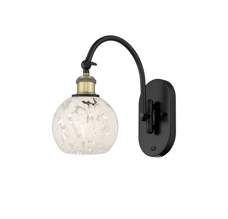 Innovations 518-1W-BAB-G1216-6WM LED Wall Sconce, Black Antique Brass