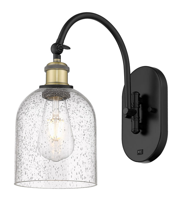 Innovations 518-1W-BAB-G558-6SDY One Light Wall Sconce, Black Antique Brass