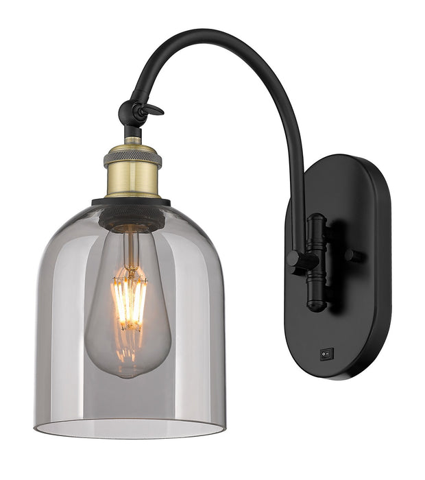 Innovations 518-1W-BAB-G558-6SM One Light Wall Sconce, Black Antique Brass