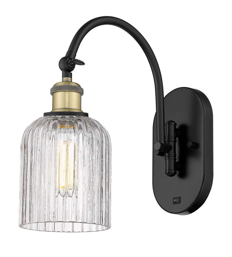 Innovations 518-1W-BAB-G559-5CL One Light Wall Sconce, Black Antique Brass