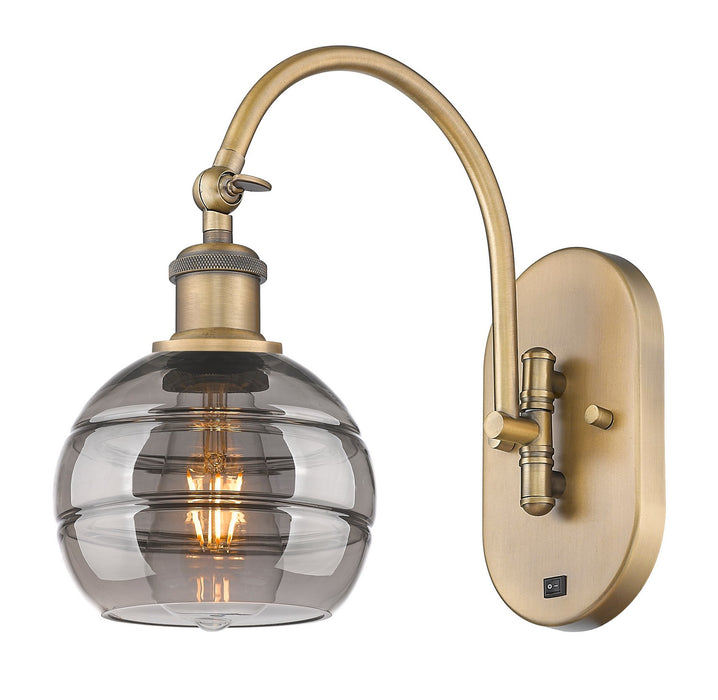 Innovations 518-1W-BB-G556-6SM One Light Wall Sconce, Brushed Brass