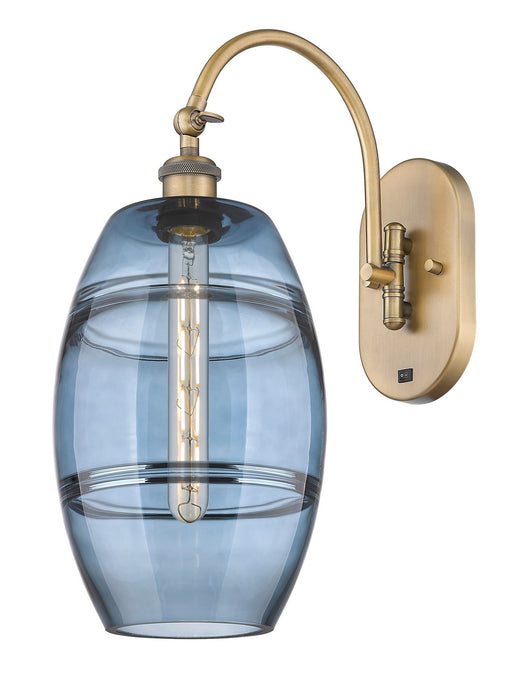 Innovations 518-1W-BB-G557-8BL One Light Wall Sconce, Brushed Brass