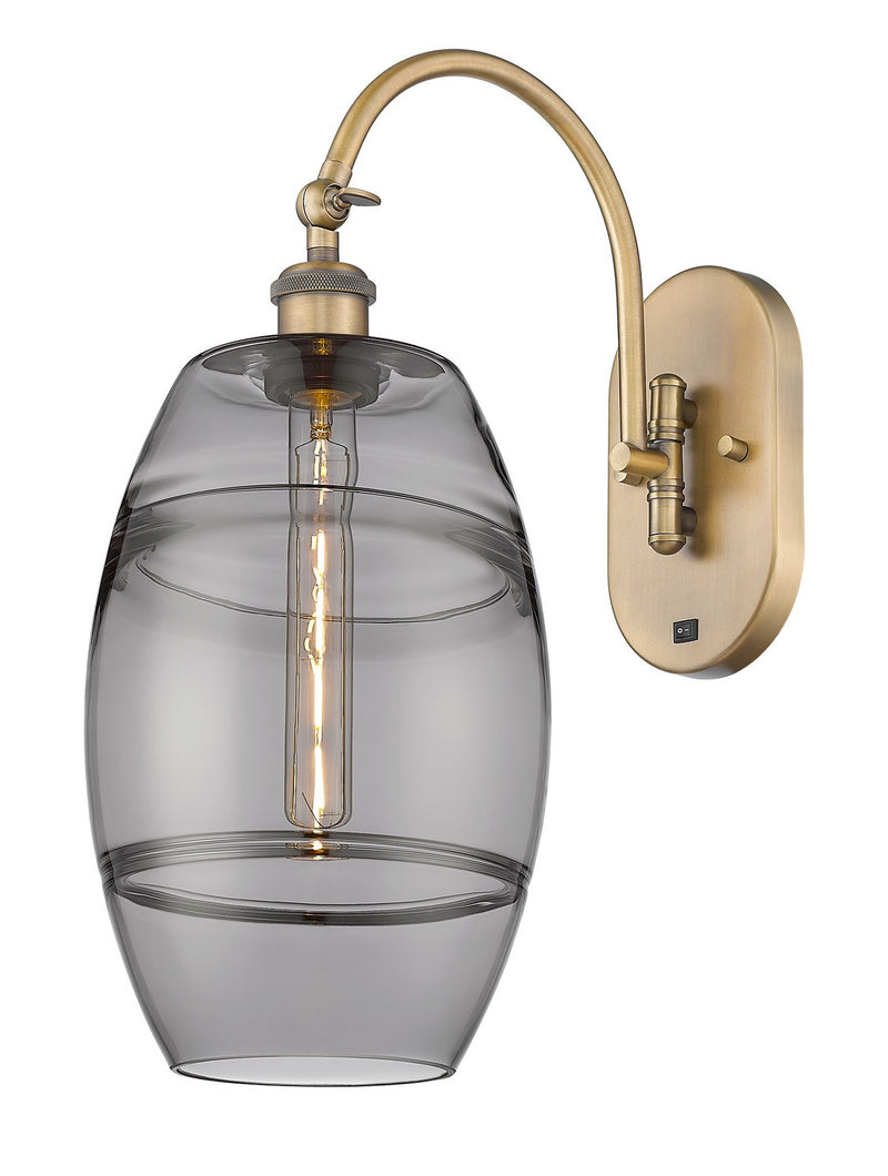 Innovations 518-1W-BB-G557-8SM One Light Wall Sconce, Brushed Brass