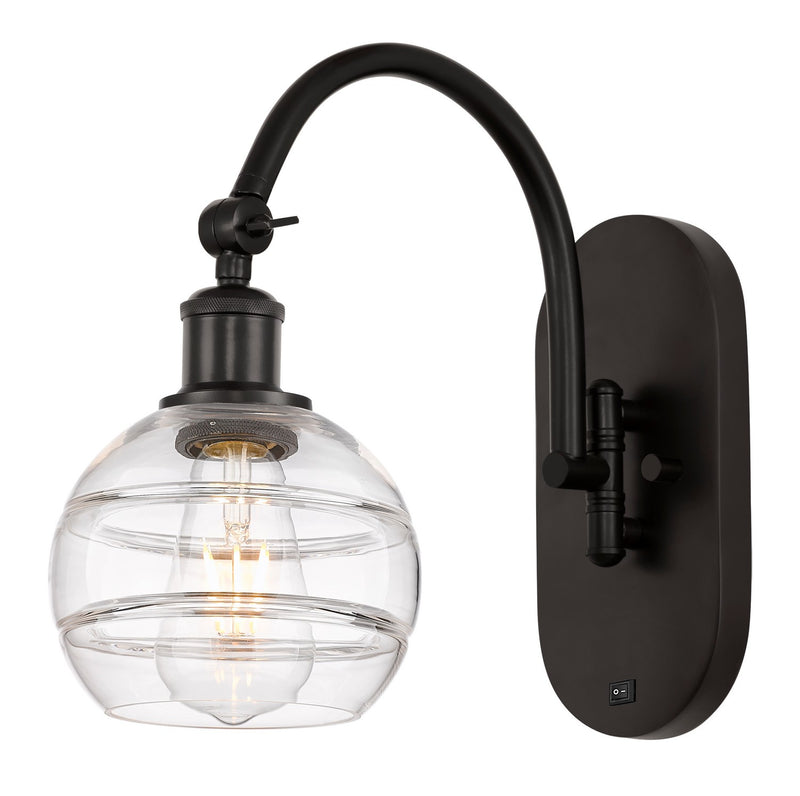 Innovations 518-1W-OB-G556-6CL One Light Wall Sconce, Oil Rubbed Bronze