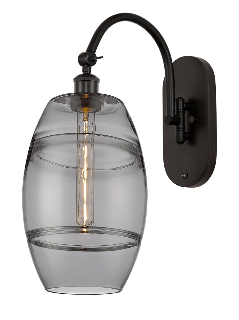 Innovations 518-1W-OB-G557-8SM One Light Wall Sconce, Oil Rubbed Bronze