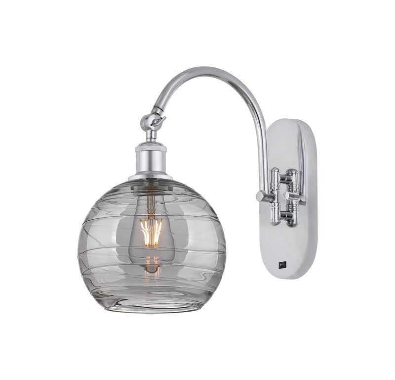 Innovations 518-1W-PC-G1213-8SM One Light Wall Sconce, Polished Chrome