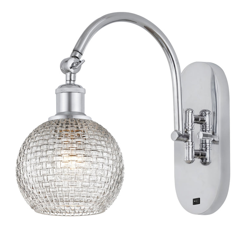 Innovations 518-1W-PC-G122C-6CL One Light Wall Sconce, Polished Chrome