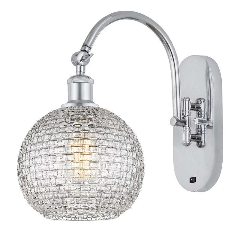 Innovations 518-1W-PC-G122C-8CL One Light Wall Sconce, Polished Chrome