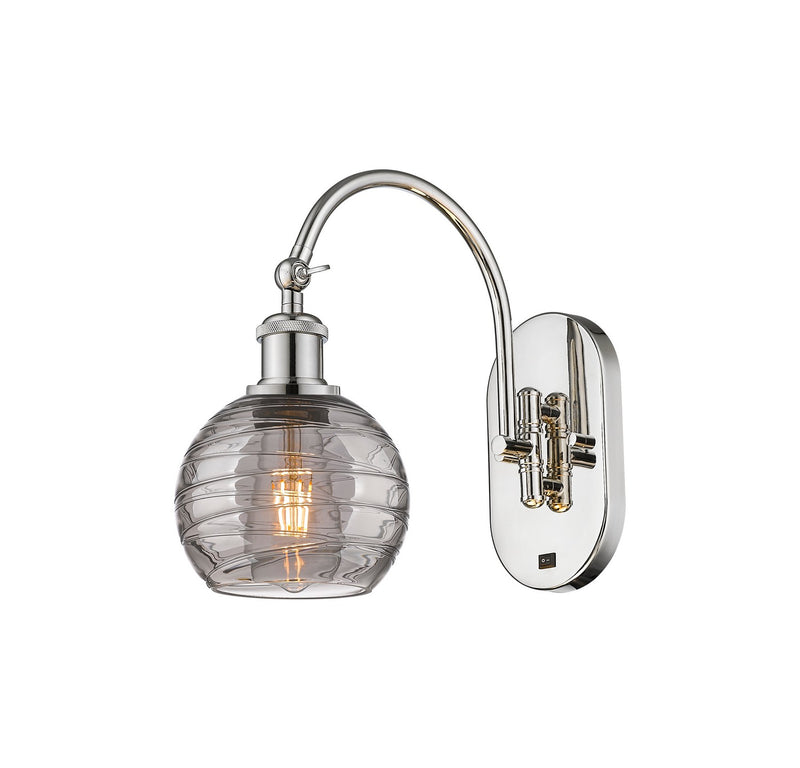 Innovations 518-1W-PN-G1213-6SM One Light Wall Sconce, Polished Nickel