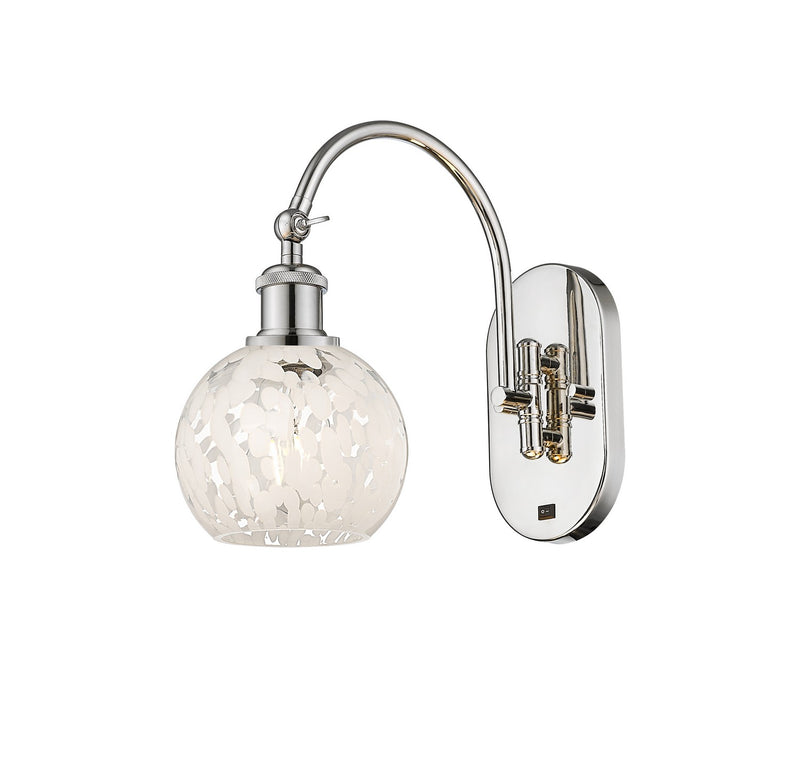 Innovations 518-1W-PN-G1216-6WM LED Wall Sconce, Polished Nickel