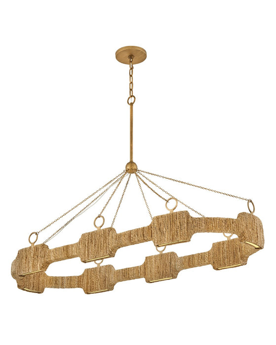 Hinkley 34107BNG LED Linear Pendant, Burnished Gold