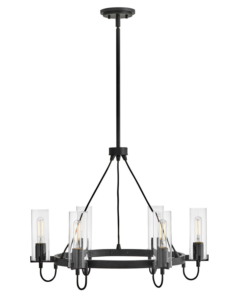 Hinkley 37855BK LED Chandelier, Black