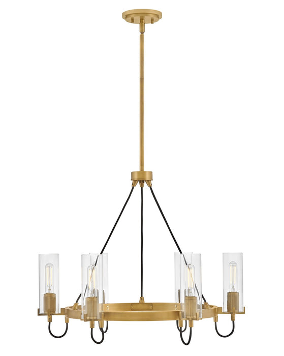 Hinkley 37855HB LED Chandelier, Heritage Brass