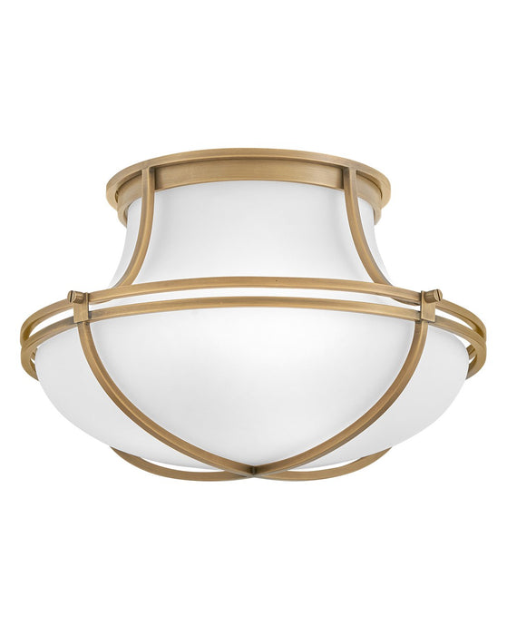 Hinkley 44491HB LED Flush Mount, Heritage Brass