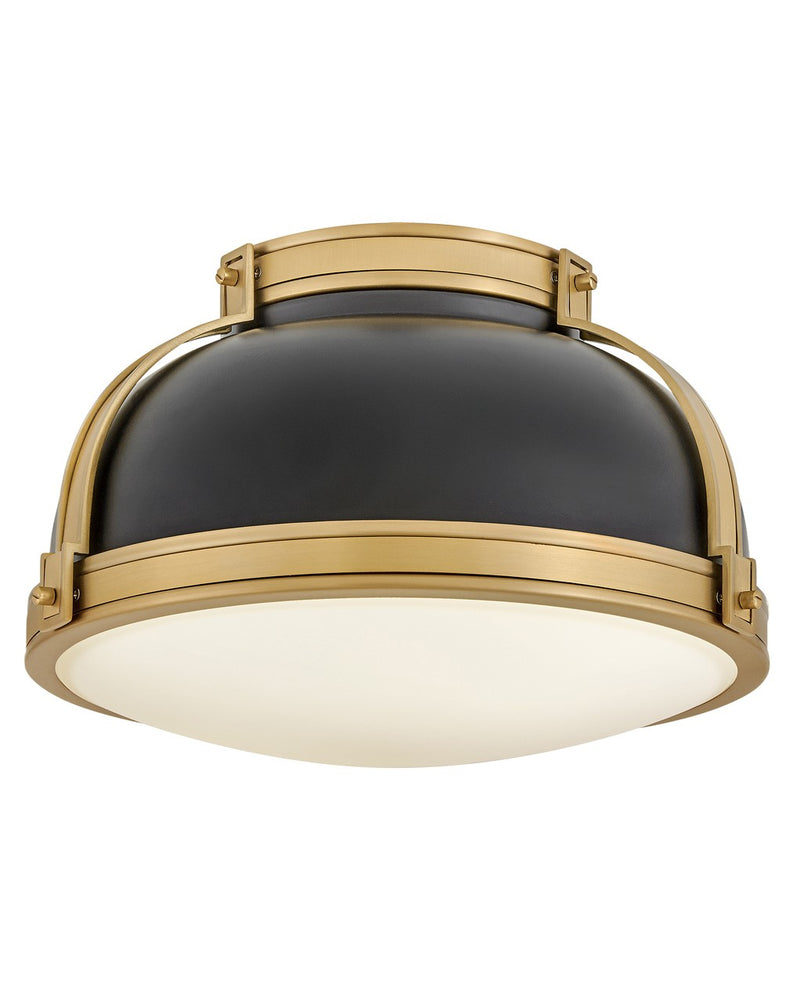 Hinkley 46351BK-LCB LED Flush Mount, Black