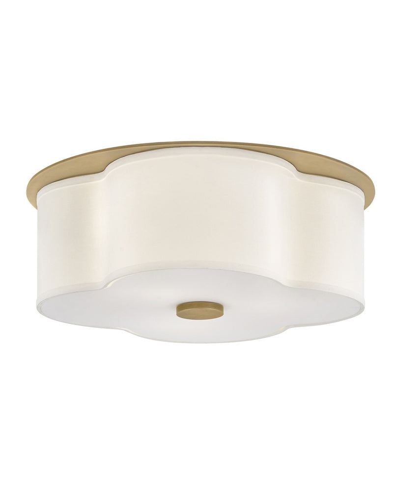 Hinkley 46443HB LED Flush Mount, Heritage Brass
