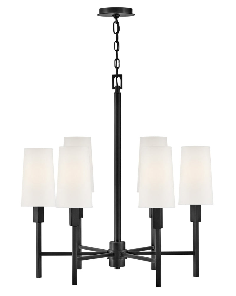 Hinkley 46455BK LED Chandelier, Black