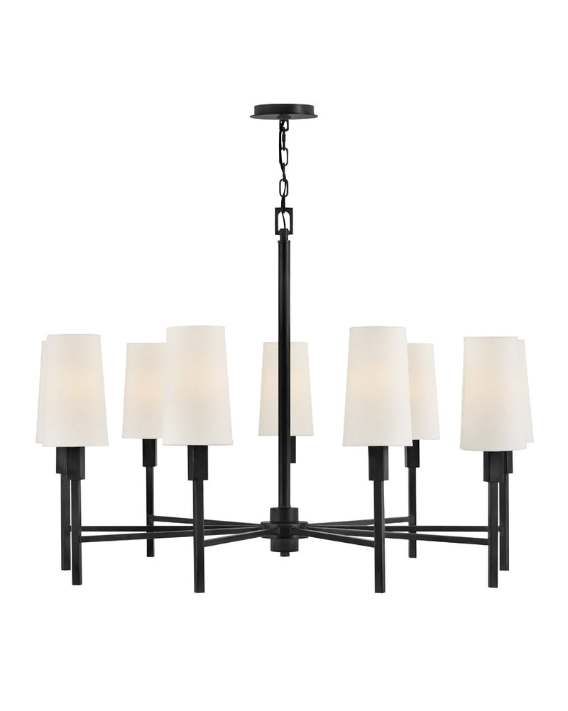 Hinkley 46456BK LED Chandelier, Black