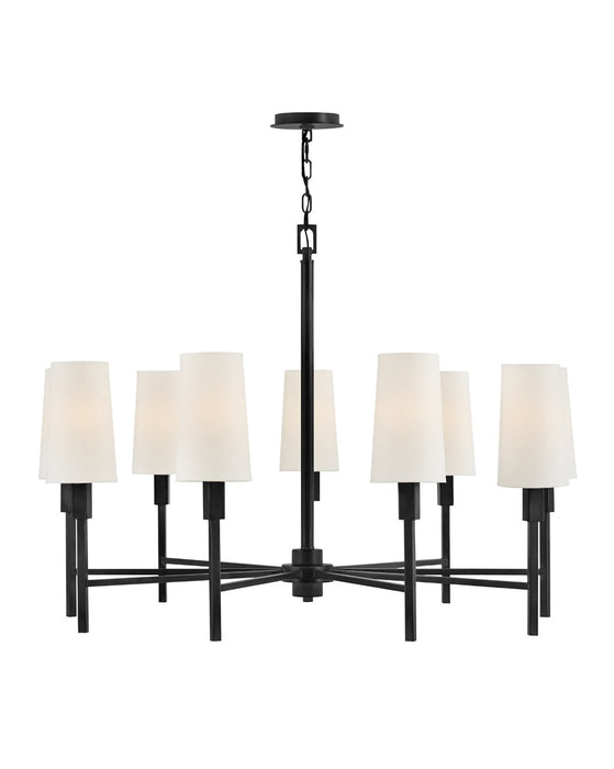 Hinkley 46456BK LED Chandelier, Black