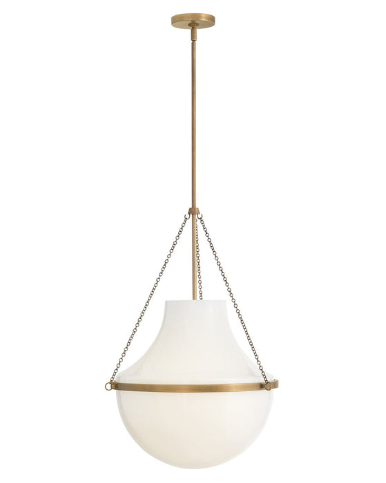 Hinkley 46894HB LED Pendant, Heritage Brass