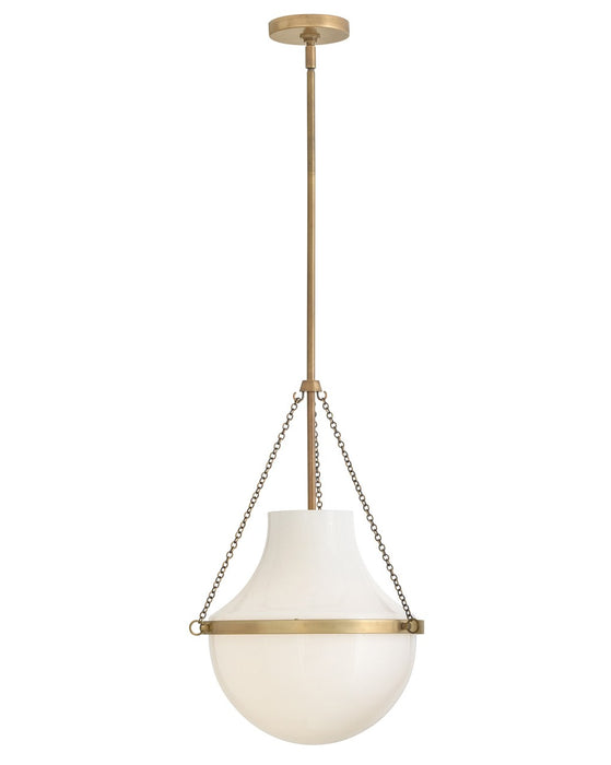 Hinkley 46897HB LED Pendant, Heritage Brass