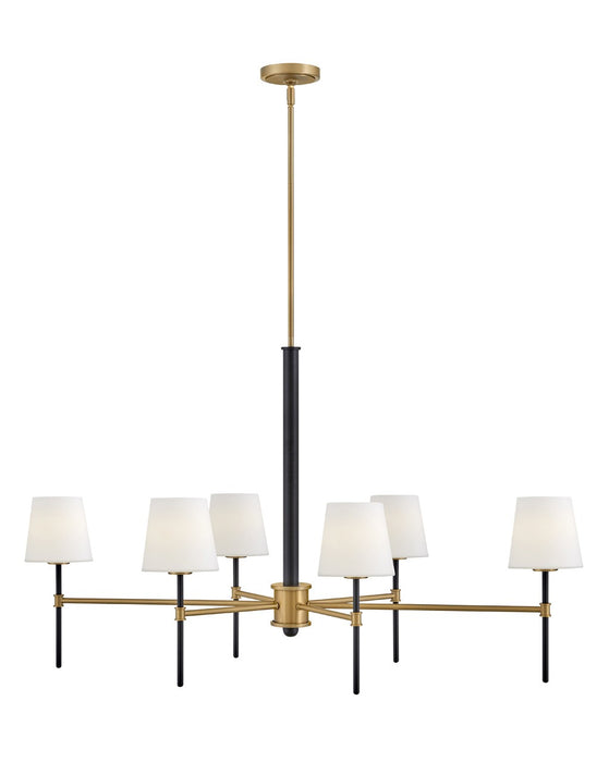 Hinkley 46955BK-LCB LED Linear Pendant, Black