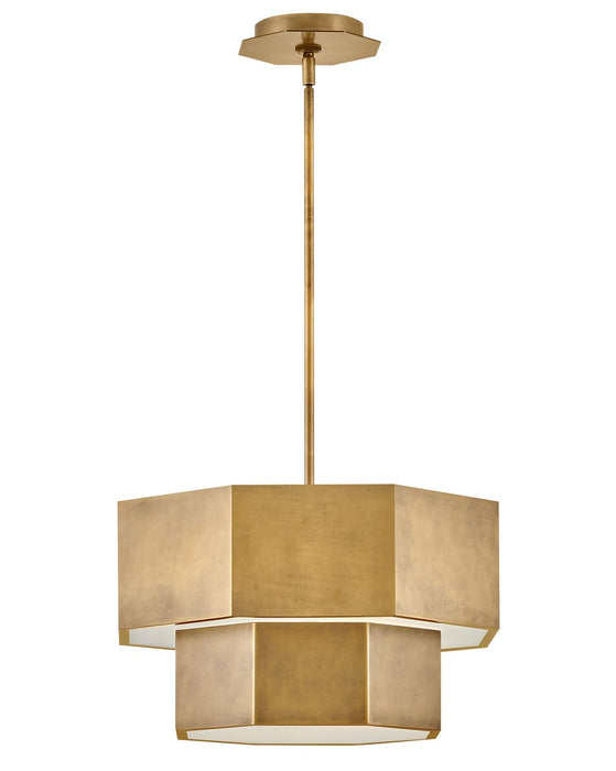 Hinkley 46991HB LED Convertible Flush Mount, Heritage Brass