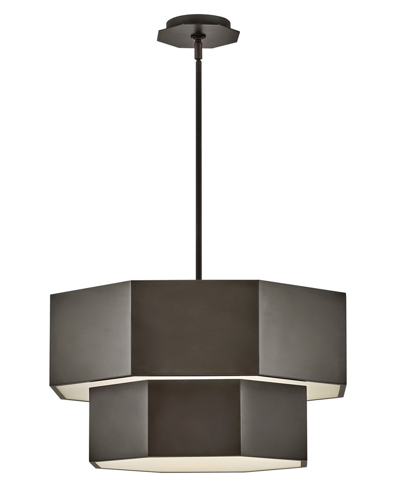 Hinkley 46994BX LED Convertible Chandelier, Black Oxide